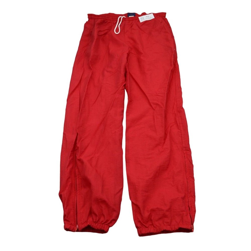 Hilton Pants Mens L Red Ankle Zip Drawstring Elastic Waist Active Sweatpants